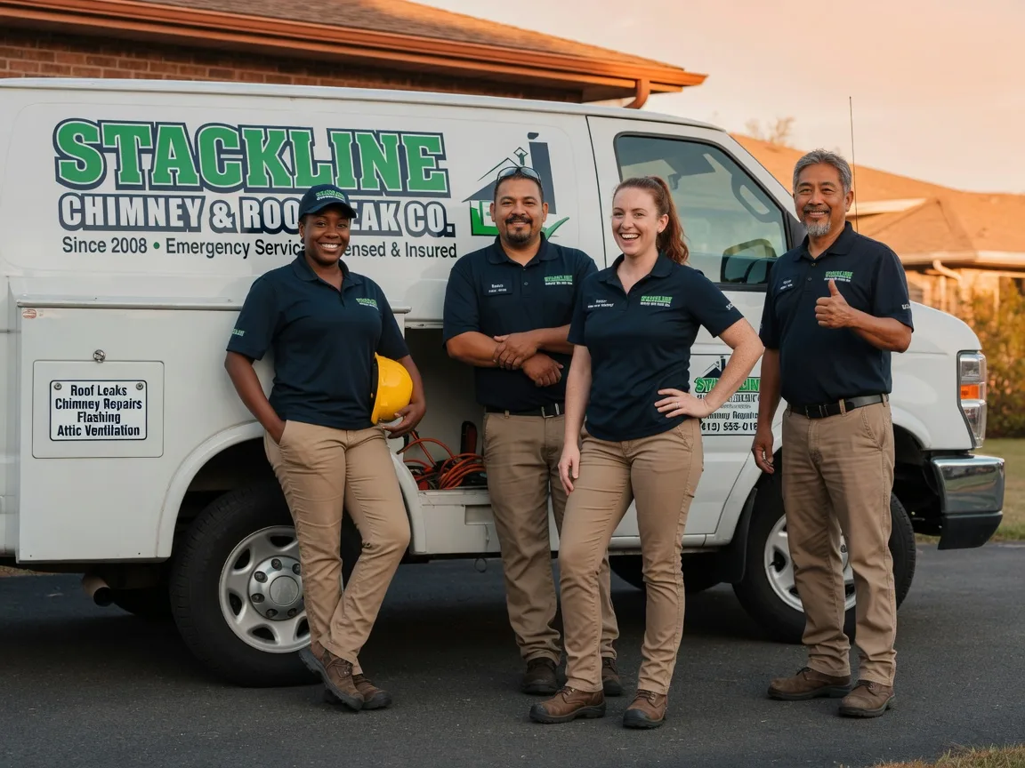 Chimney flashing repair company in Oneco, CT
